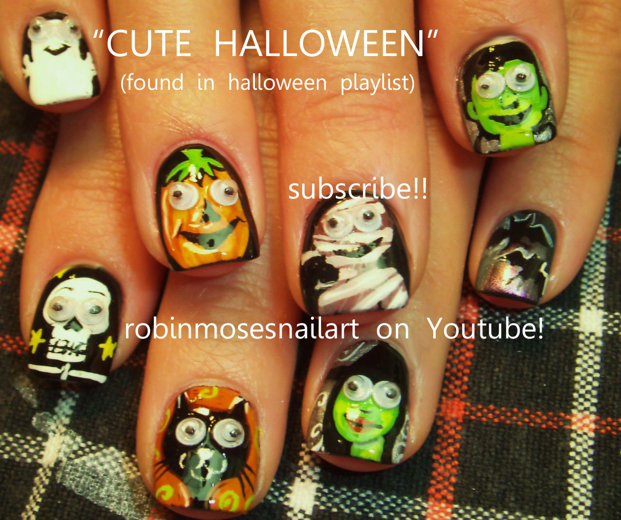  nail art, autumn nail art, fall nail art, halloween witch nail art